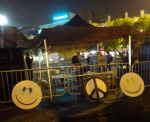 Anti-Tory Party in Piccadilly Gardens Manchester